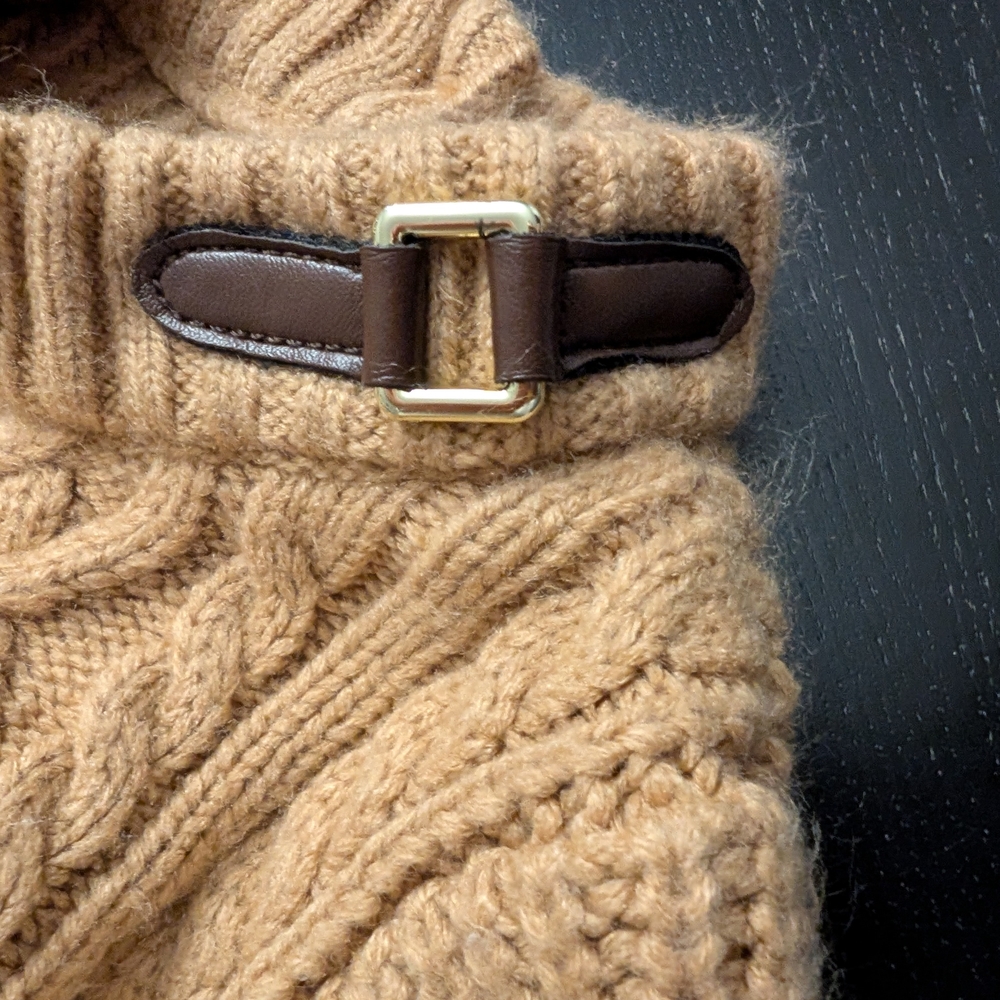 Janie and Jack Camel Cable Knit Sweater - Picture 9 of 9